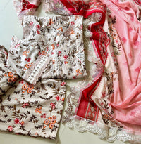 New arrival hot embroidered lawn 3 Piece