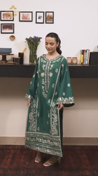 Aghanoor Cotton Stitched 3 Piece