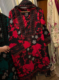 Lawn embroidered Dress stitched 3 Piece