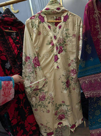 Lawn embroidered Dress stitched 3 Piece