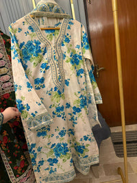 Lawn embroidered Dress stitched 3 Piece
